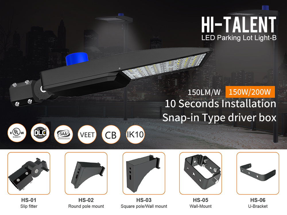 LED parking lot light