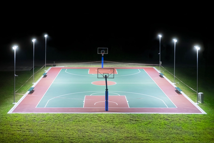 уличный светодиодный баскетбольный фонарь