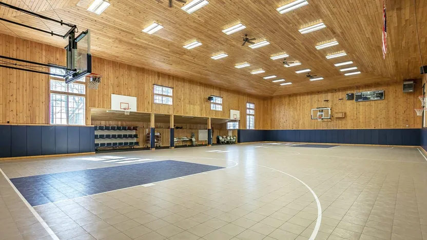 indoor basketball court lighting