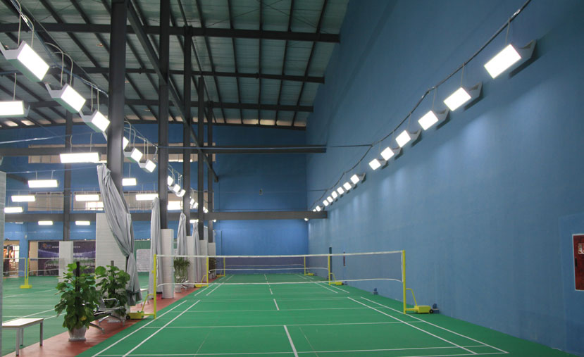 indoor badminton court lighting
