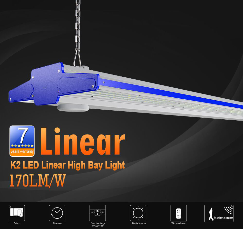 Линейные светильники K200 мощностью 2 Вт для высоких пролетов