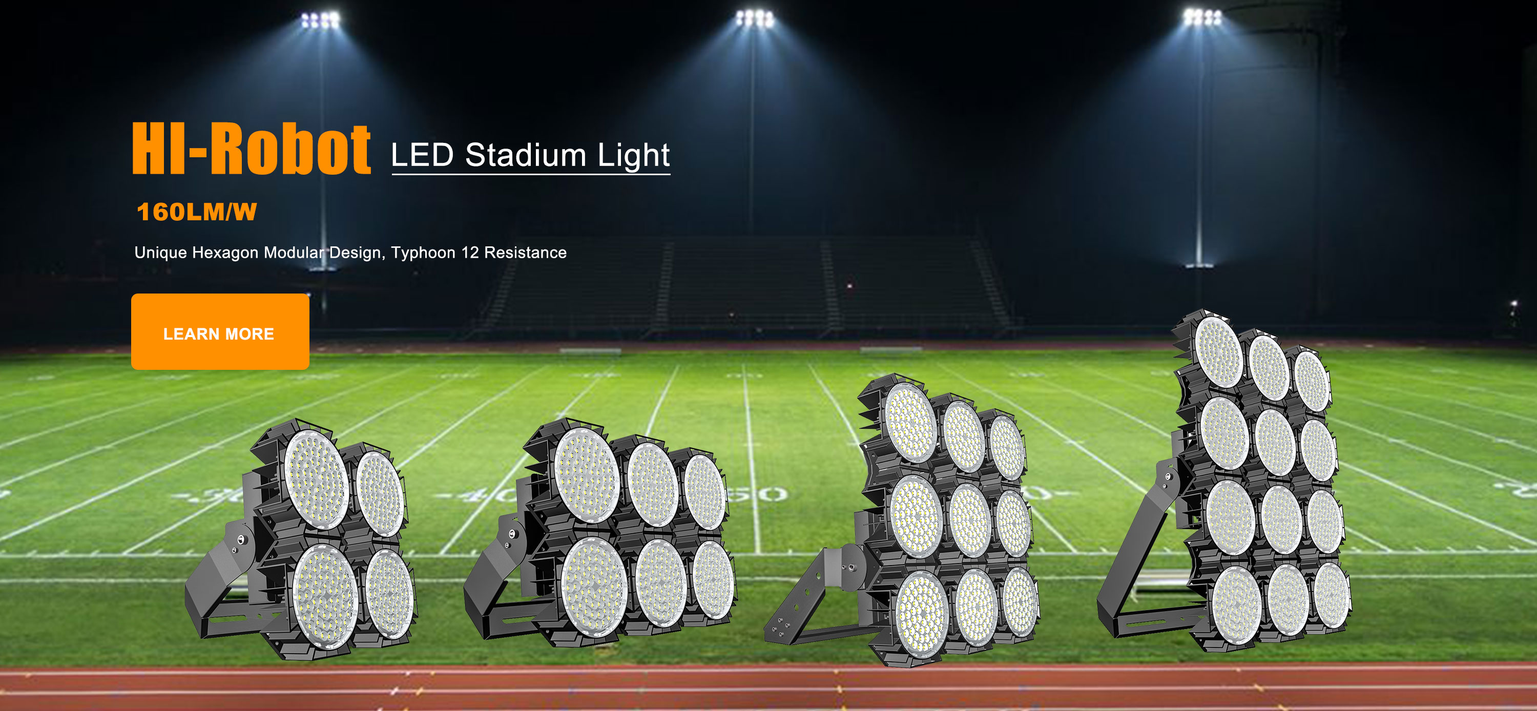 Серия светильников для стадионов Hi-Robot