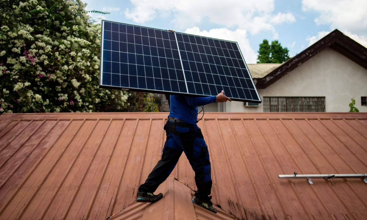 solar panel of solar street light