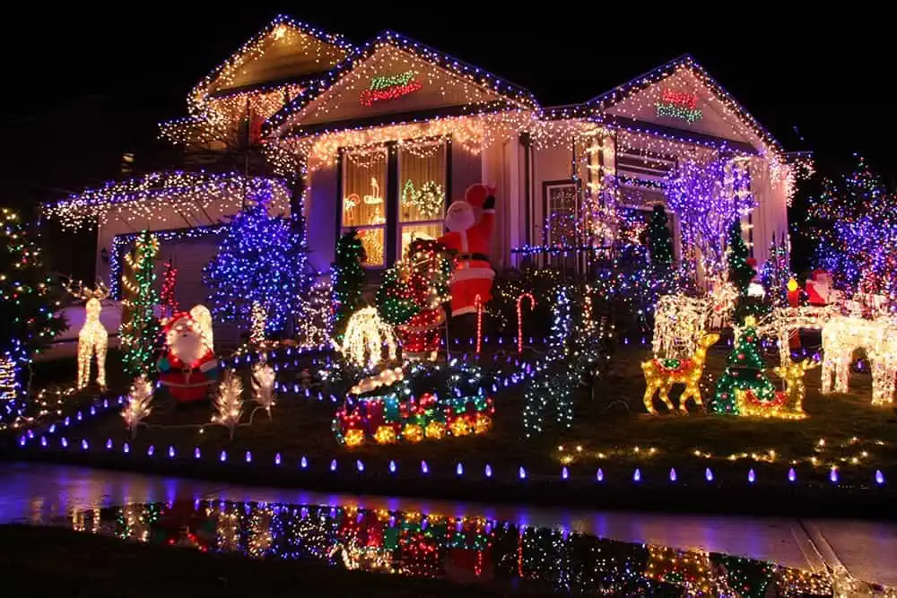 светодиодные рождественские световые ленты