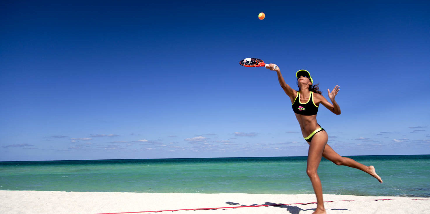 beach tennis lighting