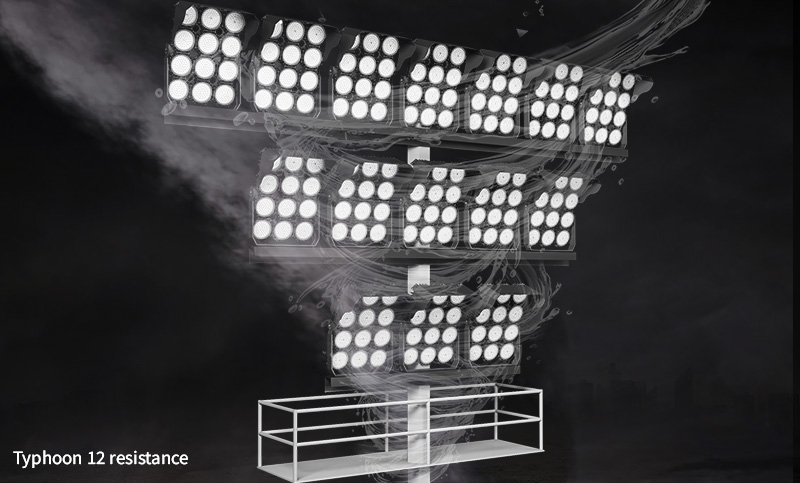 Hi-Robot LED stadium light Withstand wind