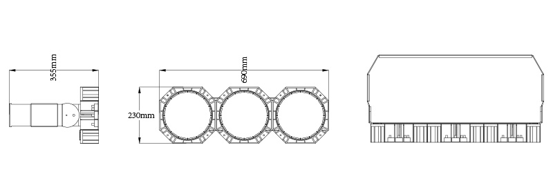 Hi-Robot LED tennis court lights  Product Specifications