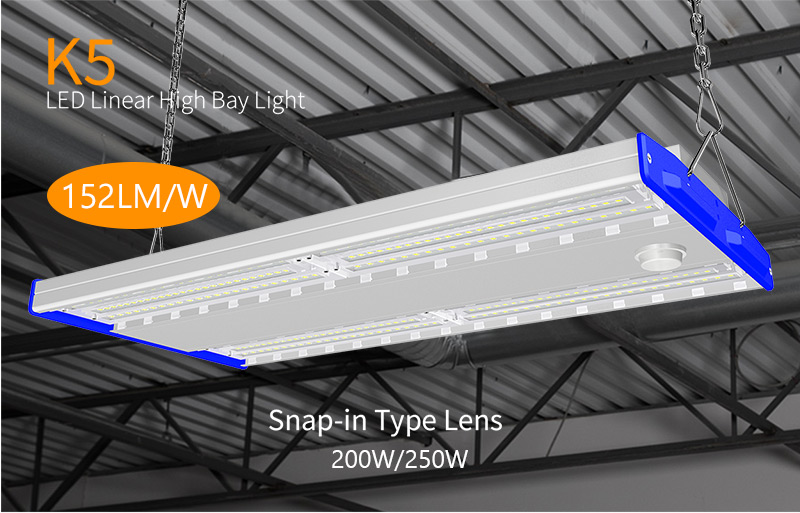 200W-250W K5 LED Linear High Bay Light