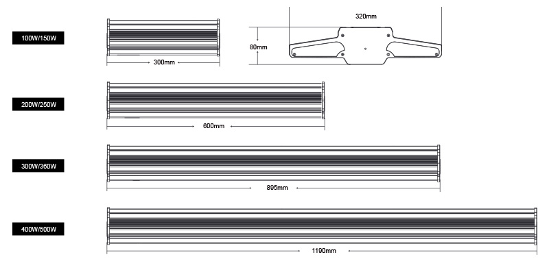 K2 LED Linear High Bay Light Product Specifications