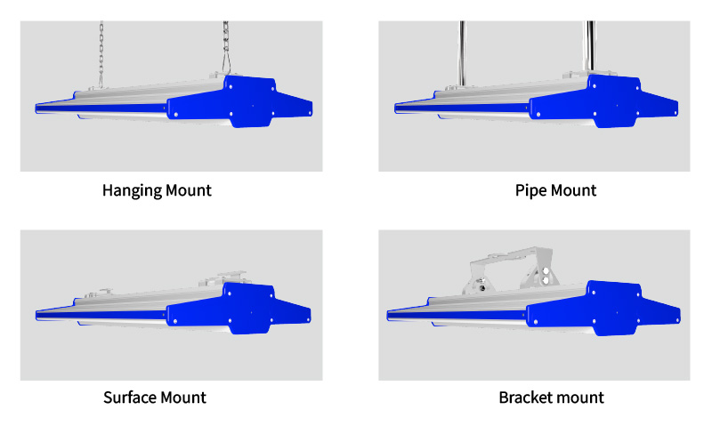 K2 LED Linear High Bay Light Multiple  Mounting Options