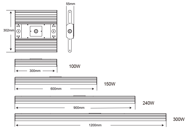 K6 LED Linear High Bya Light Product specifications