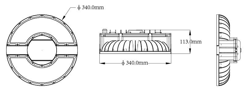 Hi-Smart H3 LED UFO High Bay Light Product specifications