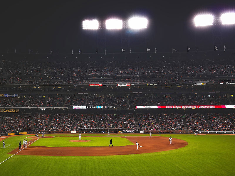 Baseball field lighting case