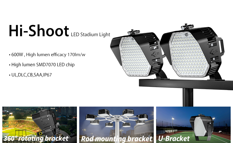 Hi-Shoot is a high-power LED stadium light