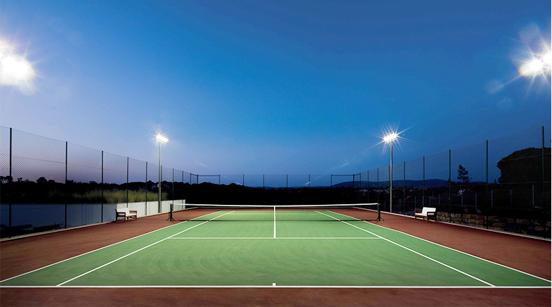 Club tennis court lighting