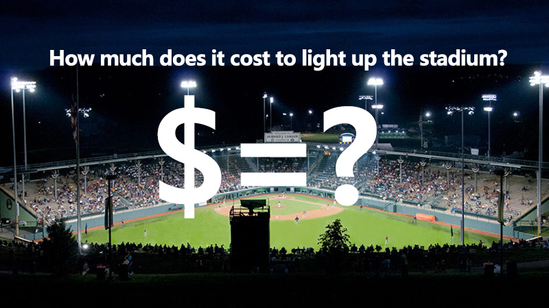 The Lighting Cost of Softball Field and Baseball Field