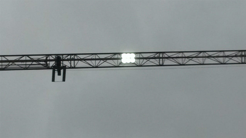 Construction site lighting solution-LED high pole lights