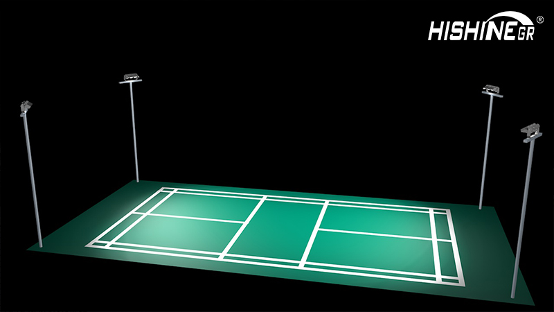 The Standard of Tennis court led light