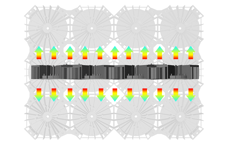 LED basketball court light Better heat dissipation