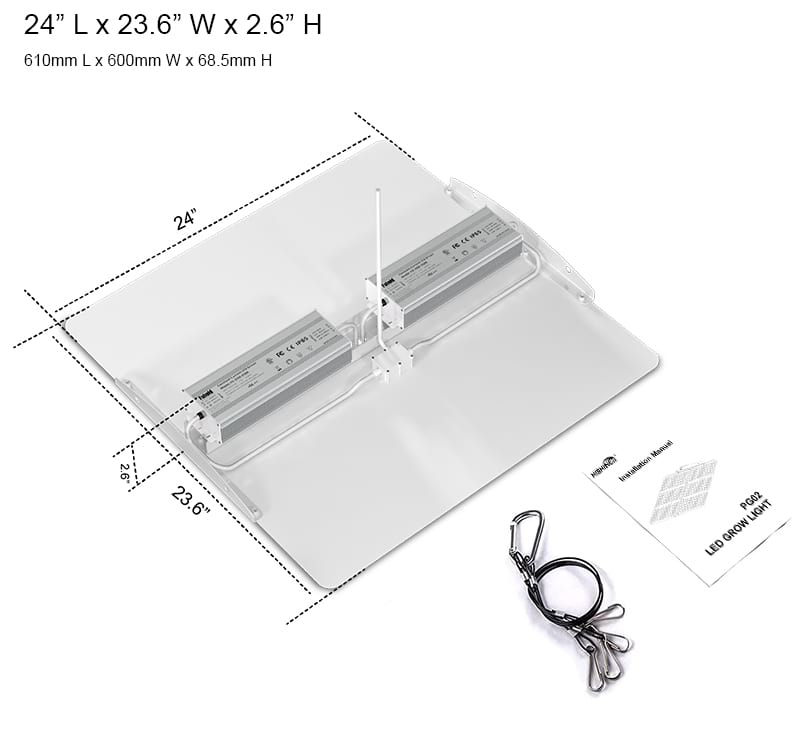 600 Watt Quantum Board Grow Light specifications