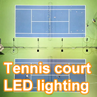 Tennis court LED lighting