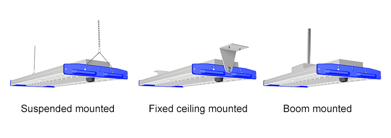 NEW 300W K5-B LED Linear High Bay Light Multiple  Mounting Options