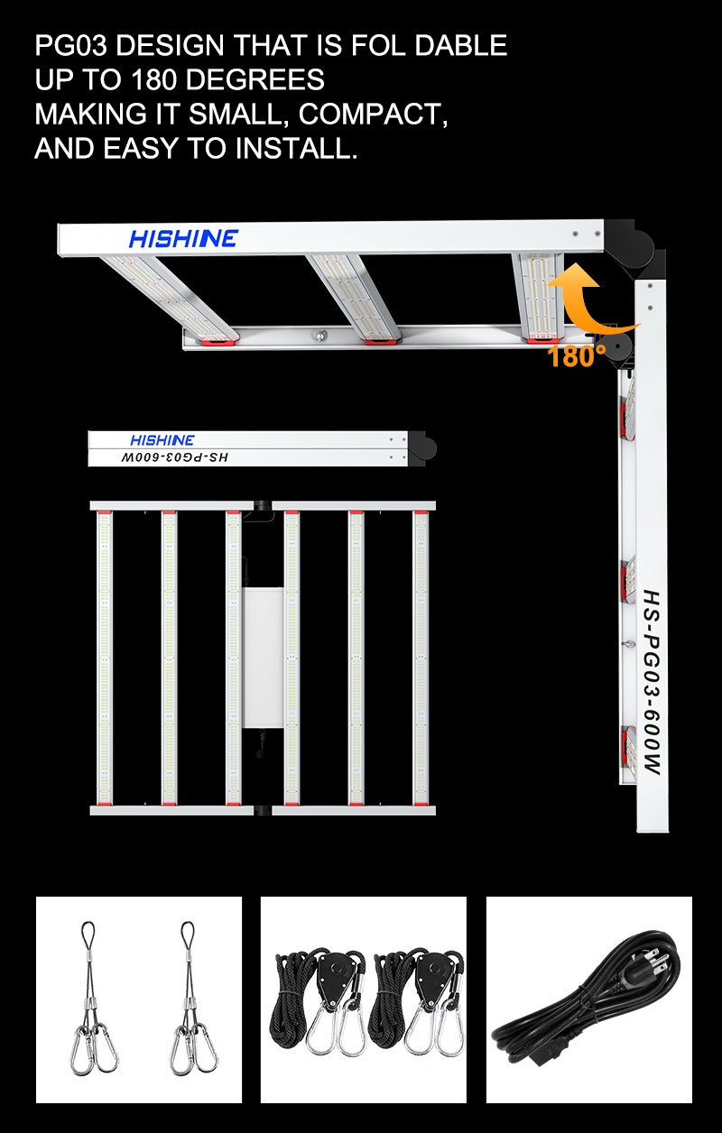 PG03 600W LED Grow Light AND EASY TO INSTALL