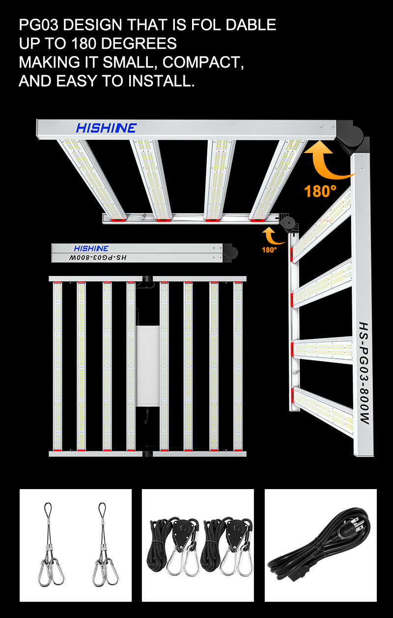 PG03 800W LED Grow Light AND EASY TO INSTALL