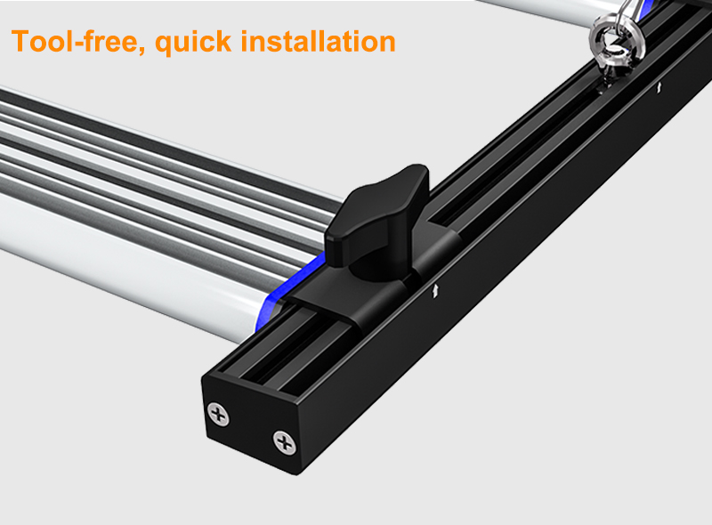 tool free quick installation