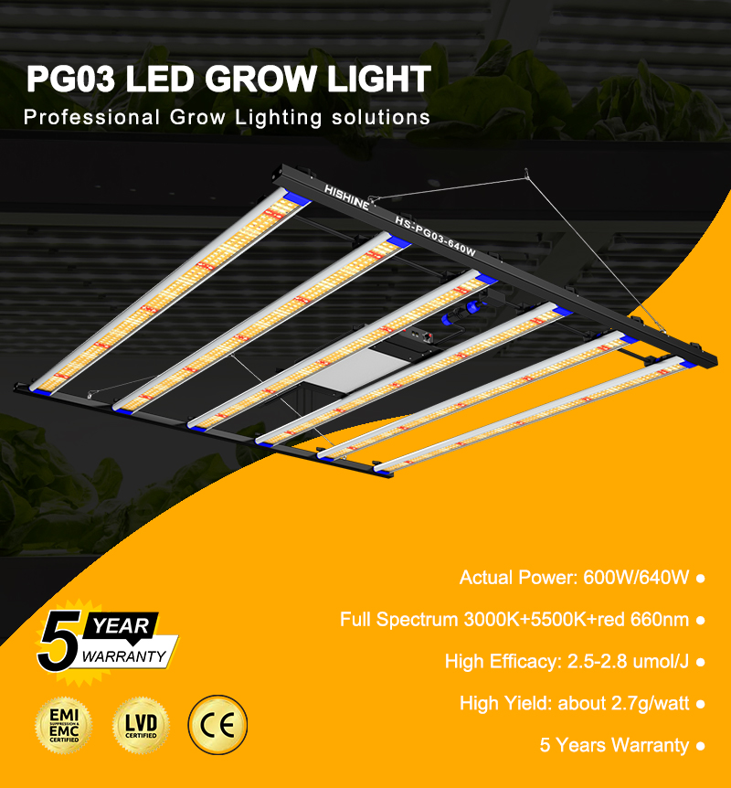 640 Вт светодиод для выращивания светового потока