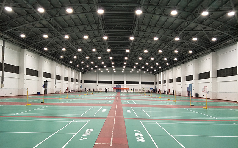 LED UFO High Bay Light 200w used for badminton court in Kuala Lumpur, Malaysia