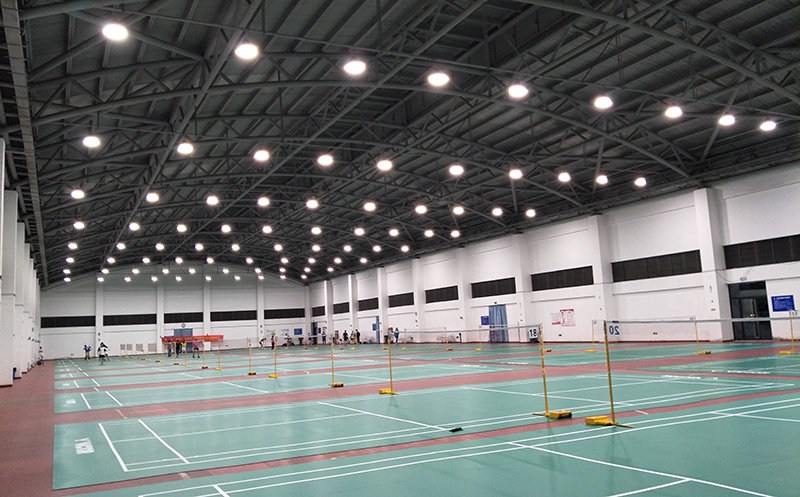 LED UFO High Bay Light 200w used for badminton court in Kuala Lumpur, Malaysia