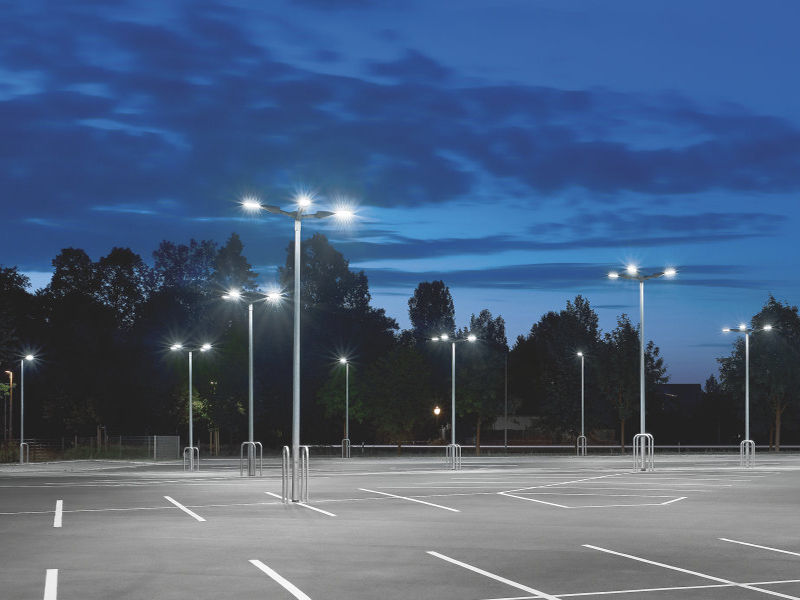 LED Parking Lot Light 75W used for parking lot in California,USA