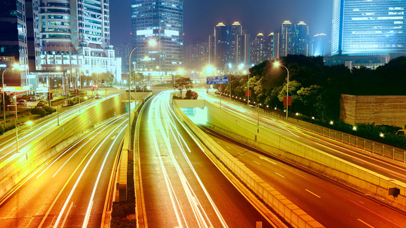 LED street lights are slowly spreading