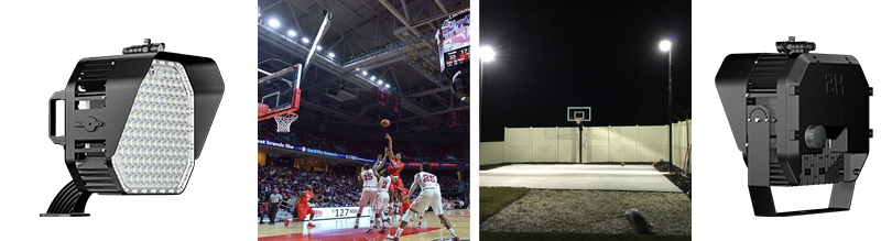 indoor and outdoor basketball court lighting