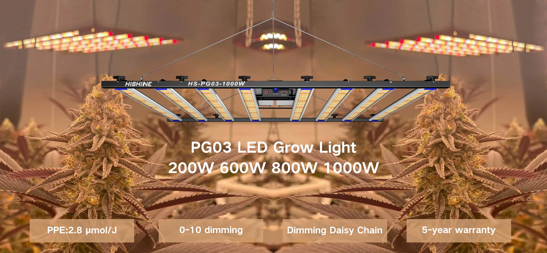 PG03 светодиодный светильник для выращивания растений