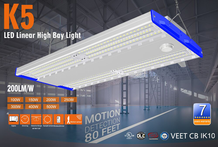 NEW 100W K5-B LED Linear High Bay Light