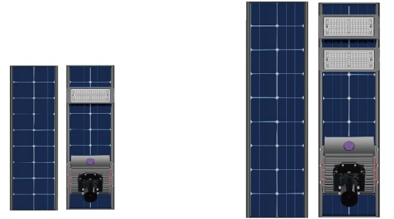 bifacial led solar street light