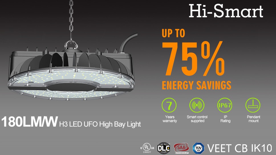 Various light colors of LED high bay lights can be used in different occasions