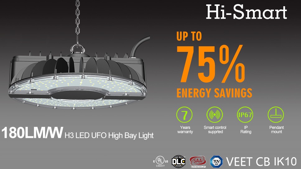 Various light colors of LED high bay lights can be used in different occasions
