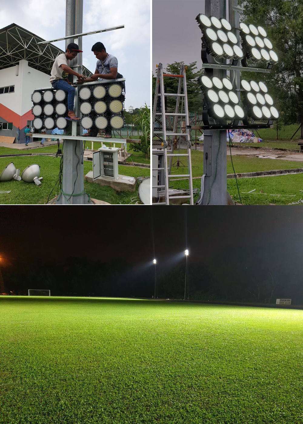 football court lighting solution