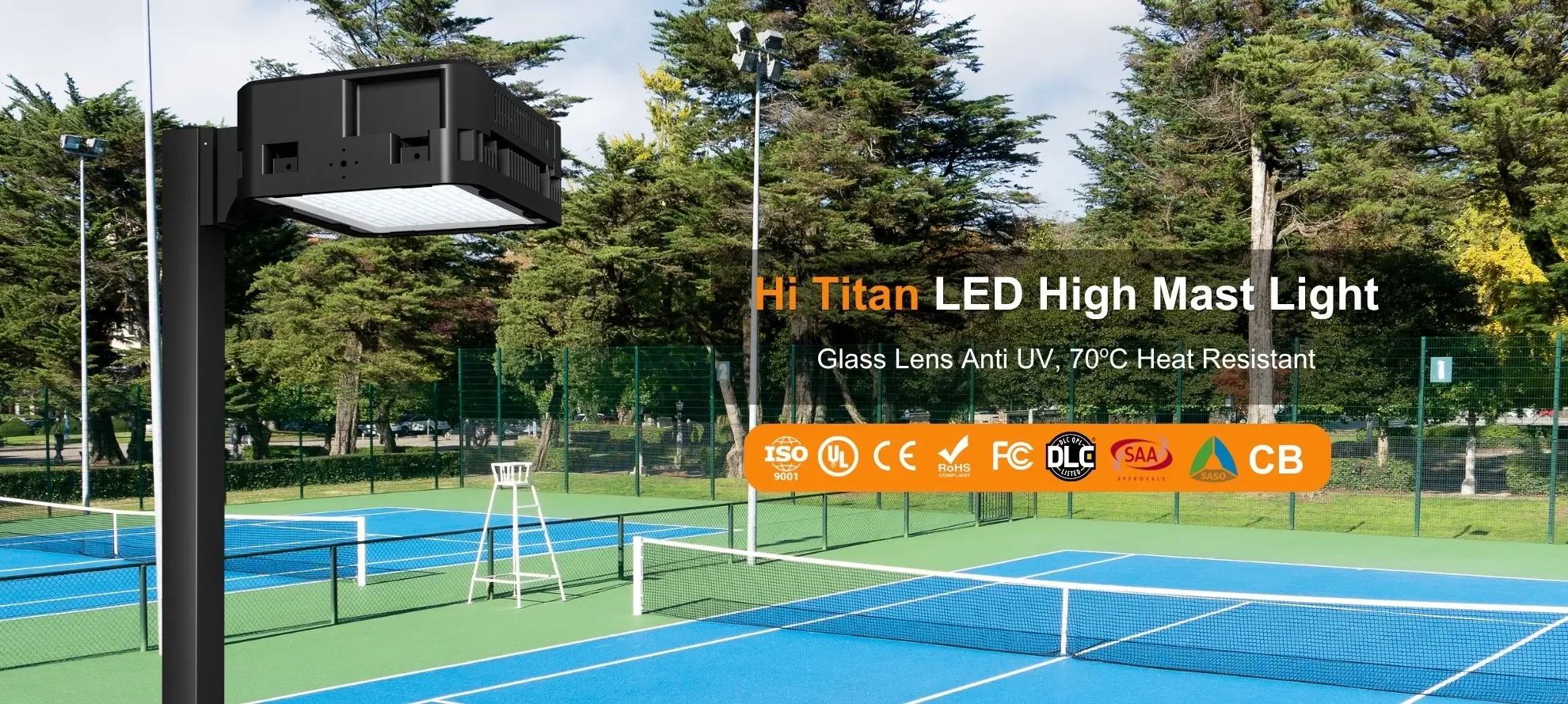 Tempered Glass High Mast Light