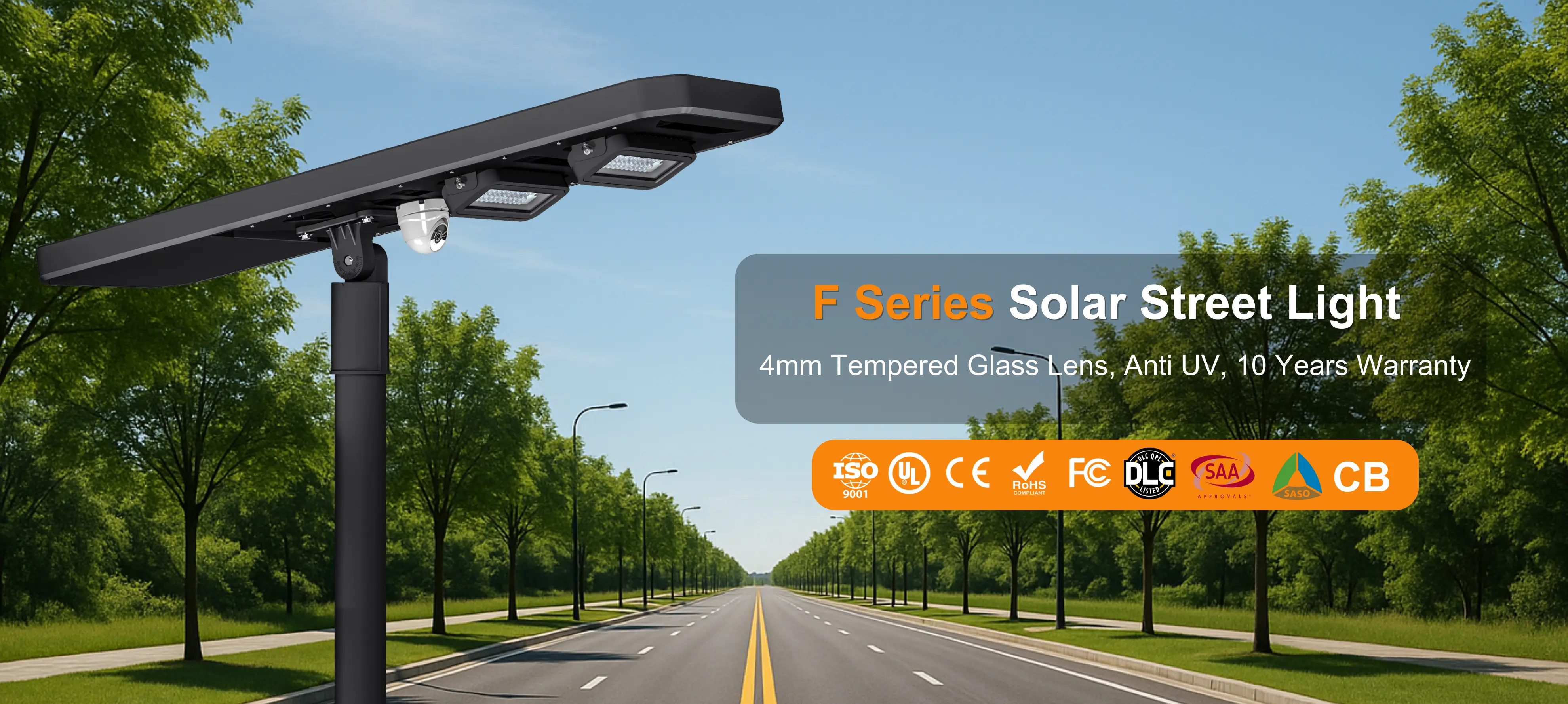 10 Year Warranty Solar Streetlight