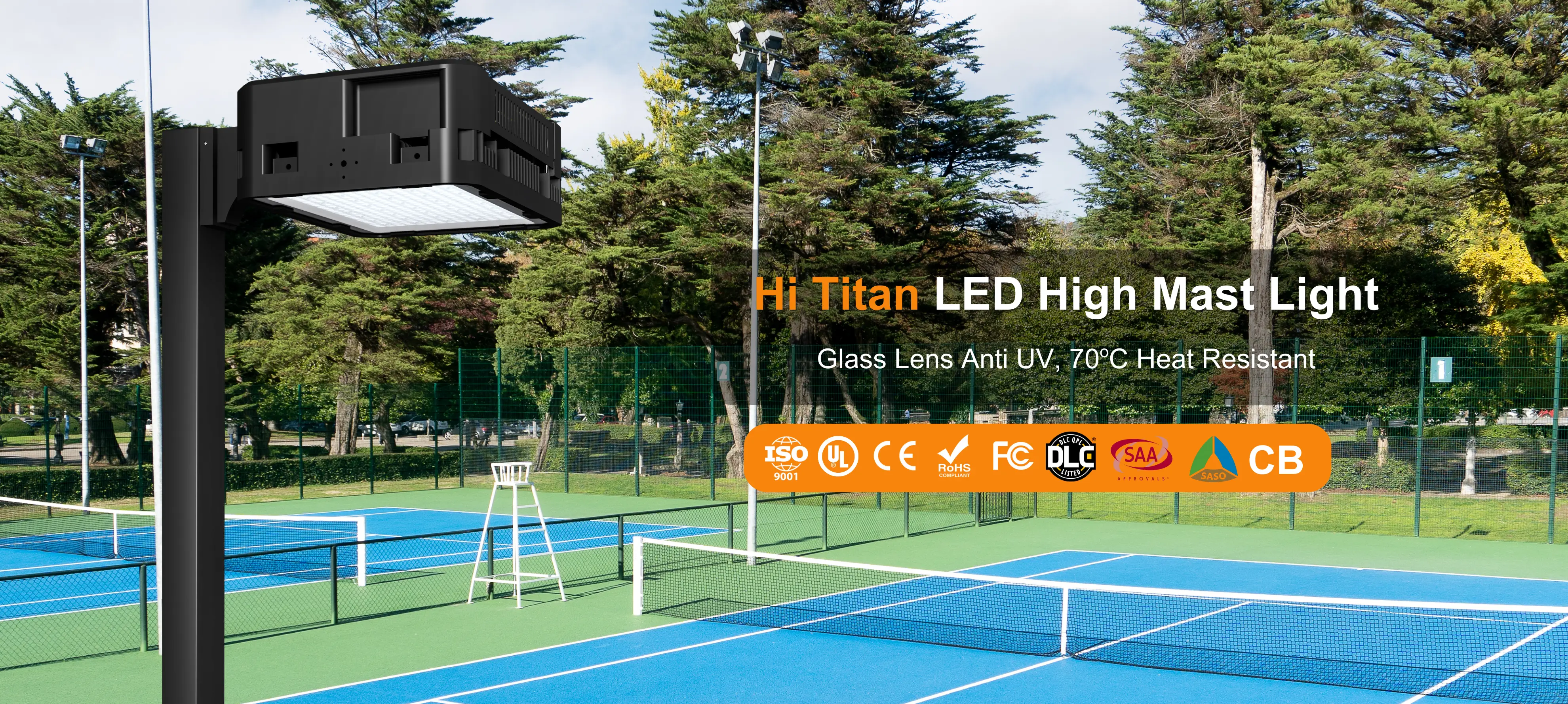 Tempered Glass High Mast Light