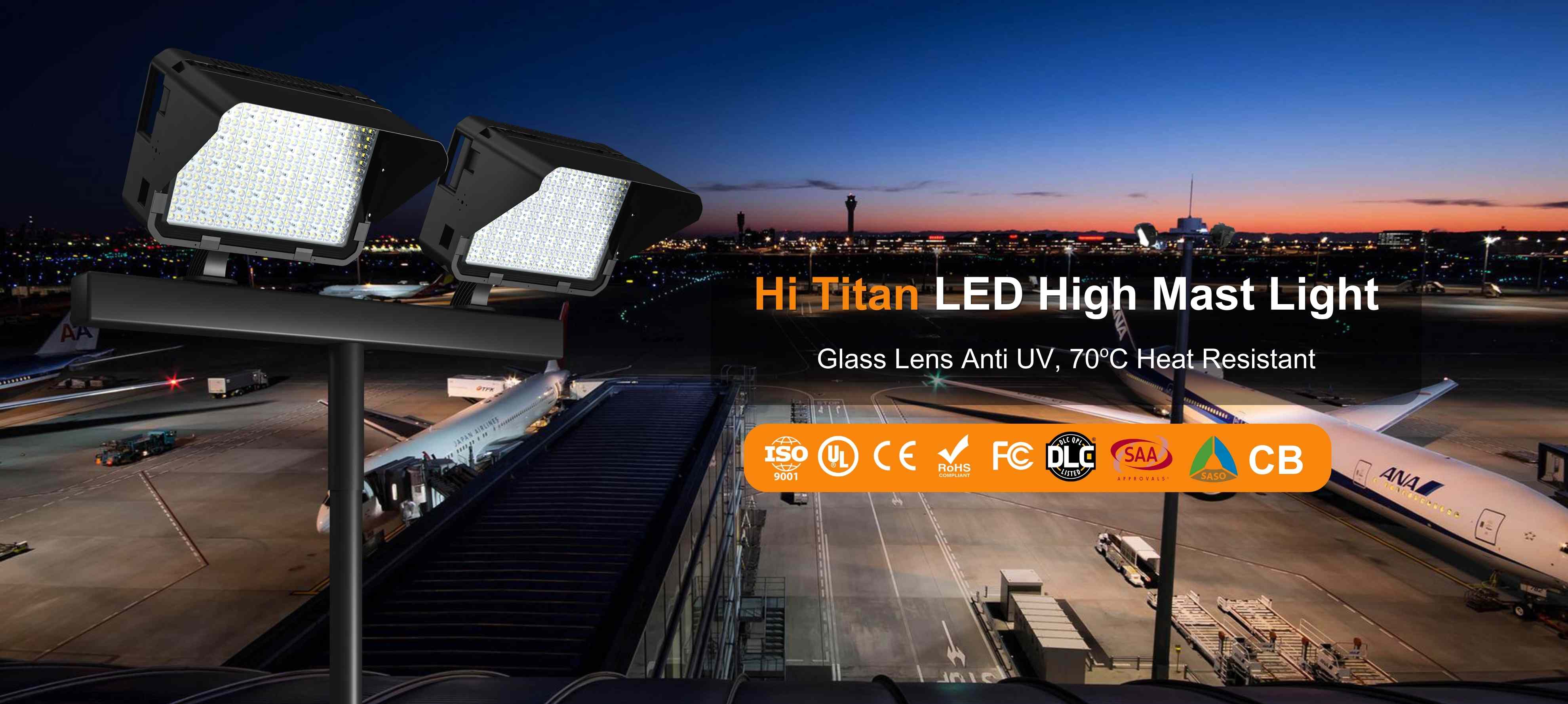 Tempered Glass High Mast Light