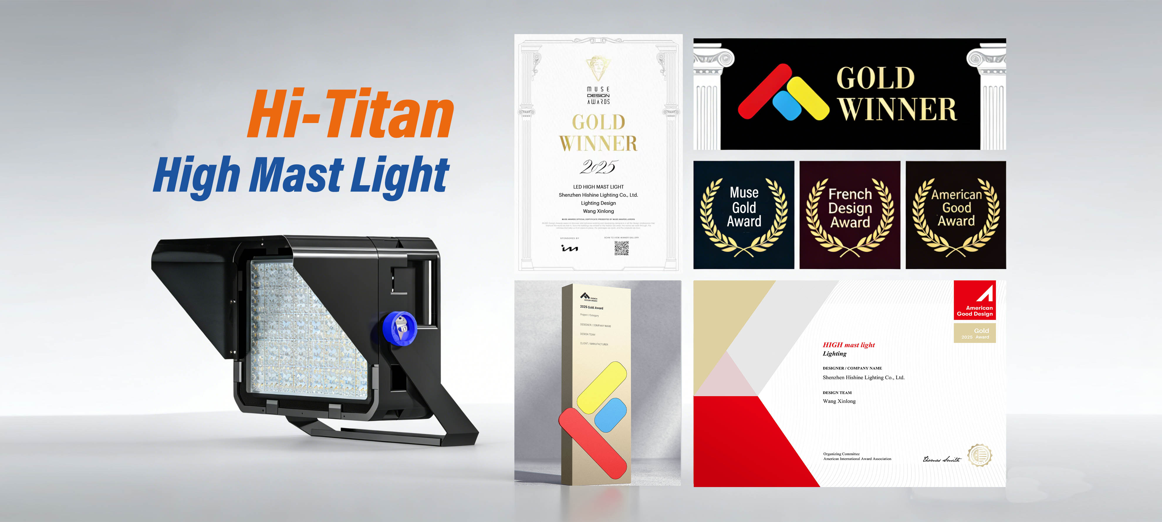 Hi Titan High Mast Light – MUSE Gold & International Design Awards