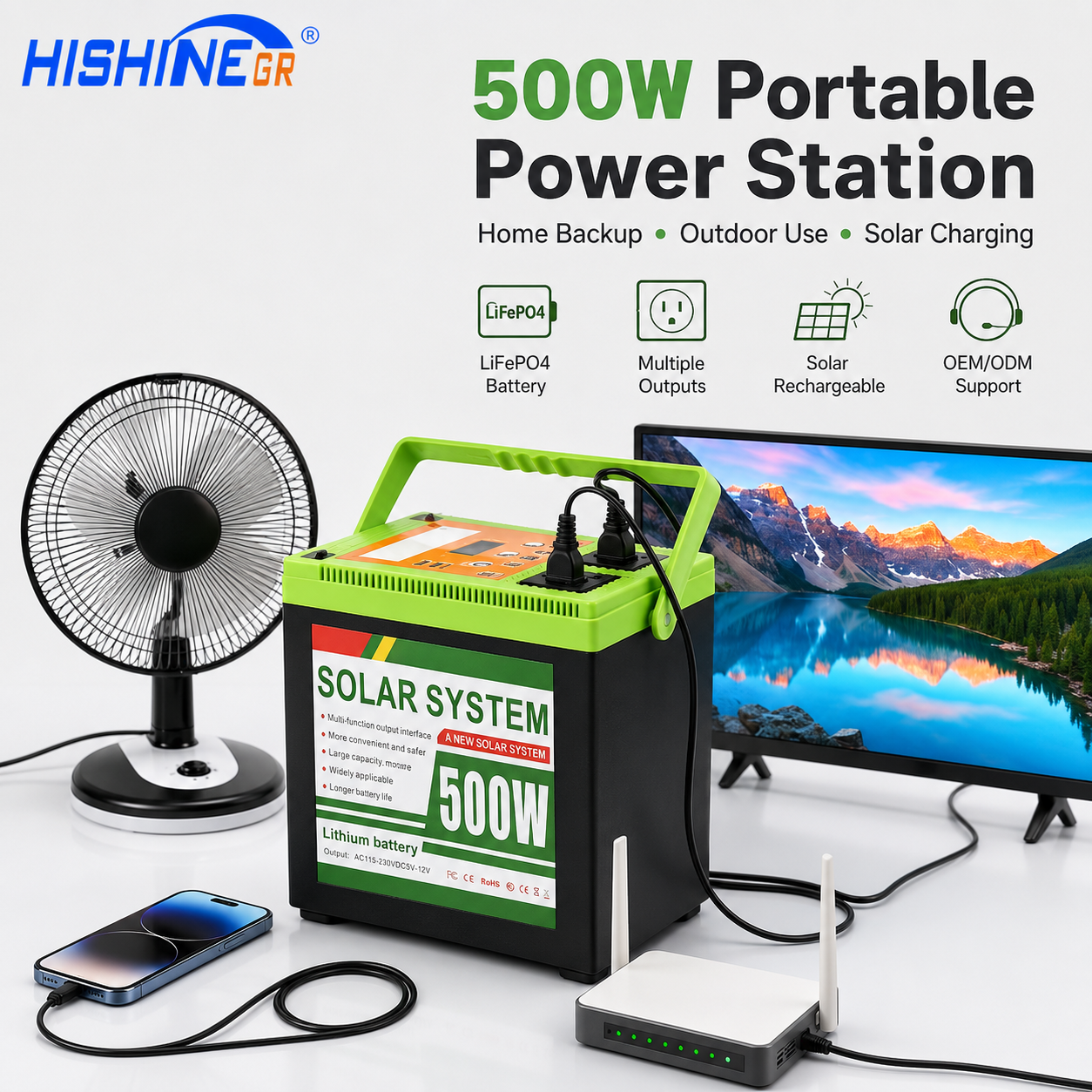 500W Portable Power Station 