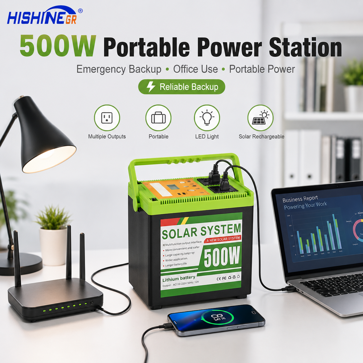 500W Portable Power Station 