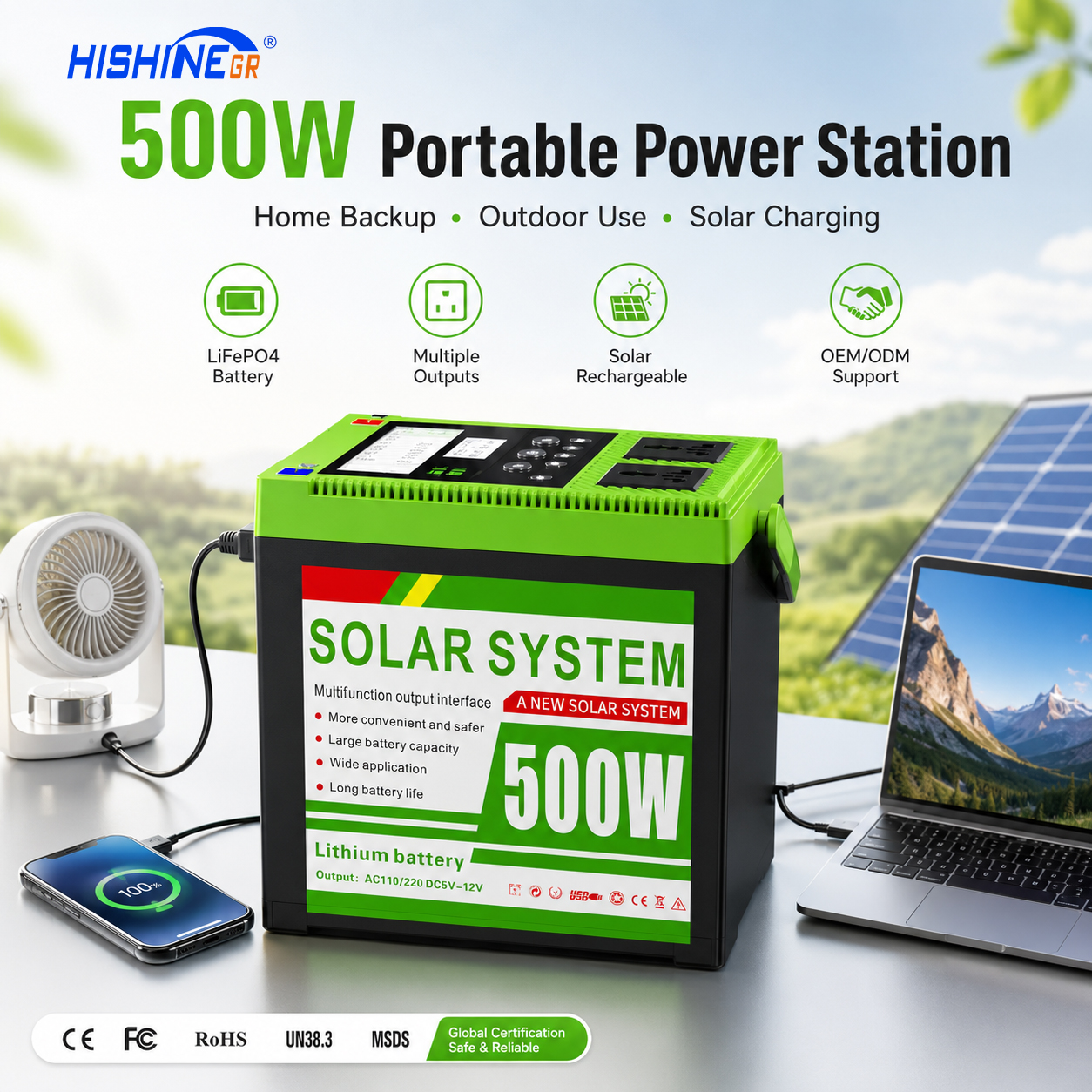 500W Portable Power Station 