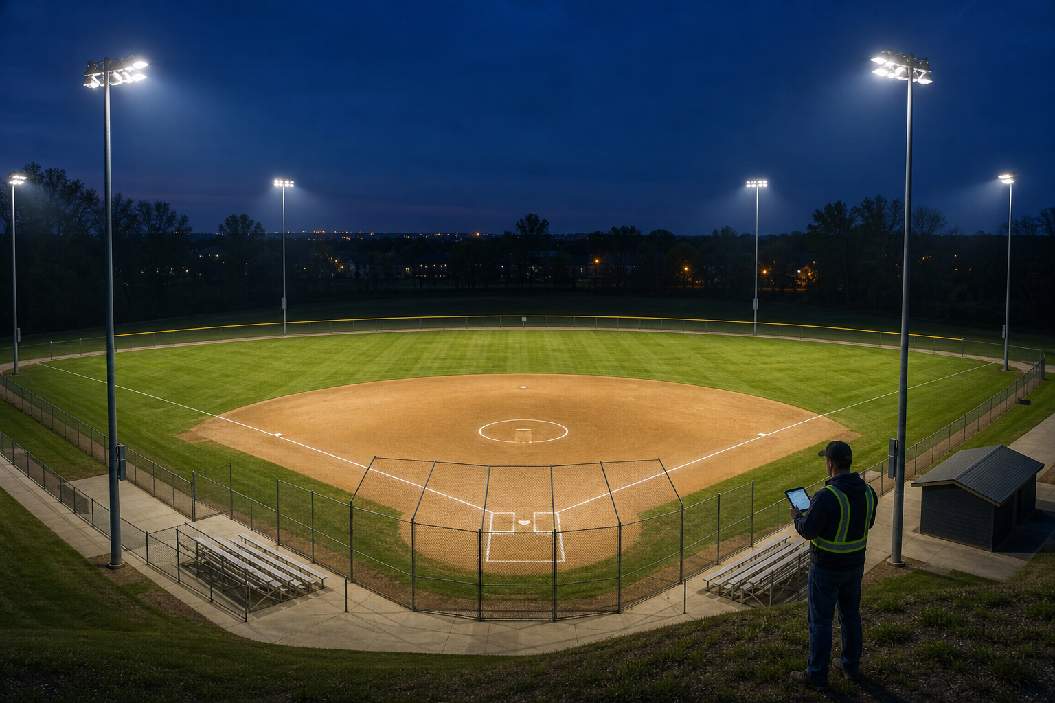 Softball Field Lighting Design & Cost: Poles, Fixtures, Lux